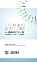 2013 Emerging Scholars program booklet cover